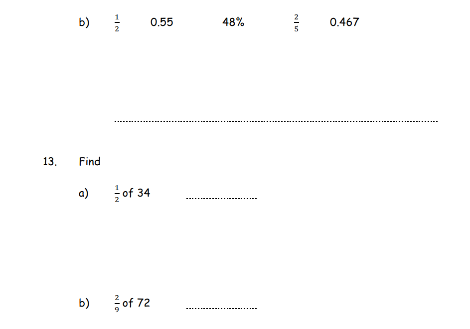 圣弗朗西斯女子学校St Francis' College year7数学入学考试题库